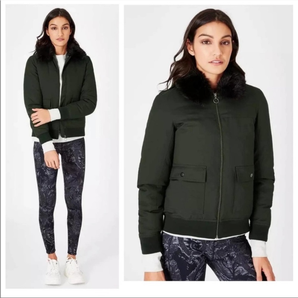 Sweaty Betty Ski Jacket with Fur Collar